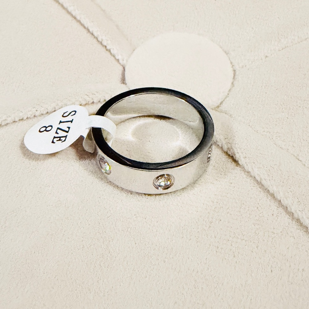 2/$60 NWOT SS with CZ Ring sz 7 - Picture 4 of 4